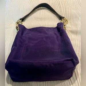 JPK Paris 75 Purple Nylon Tote Shoulder Hobo Bucket Bag